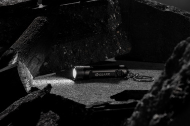 Logotrade promotional gift picture of: Gear X rechargeable ultra bright keychain torch