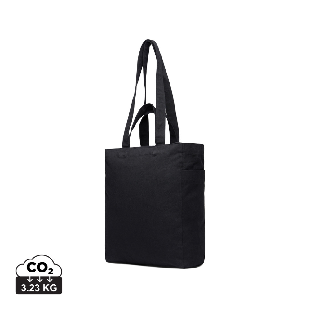Logo trade promotional gift photo of: VINGA Hilo AWARE™ recycled canvas zip tote