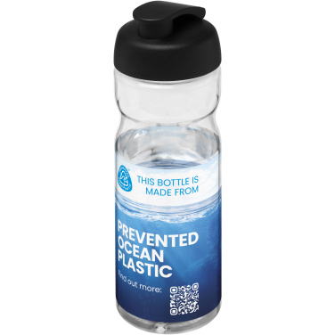 Logotrade promotional merchandise photo of: H2O Active® Eco Base 650 ml flip lid sport bottle