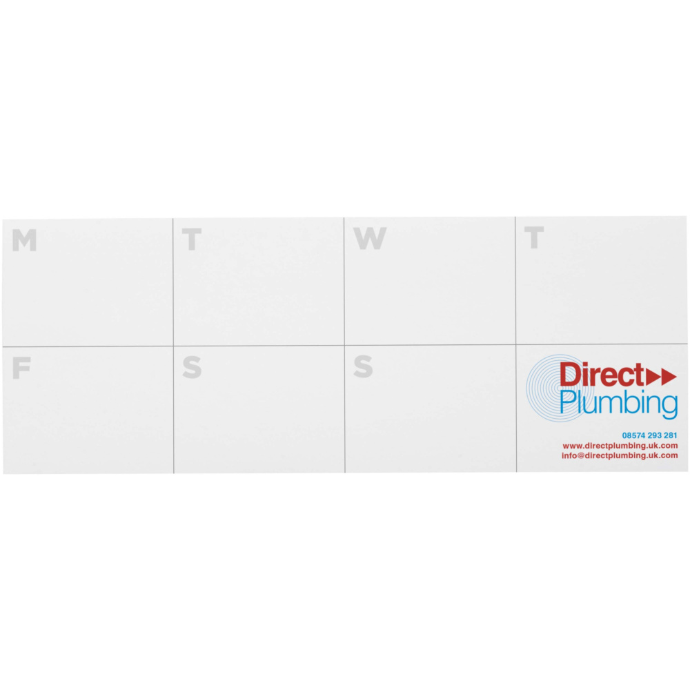 Logotrade promotional merchandise photo of: Sticky-Mate® recycled sticky notes with printed planner