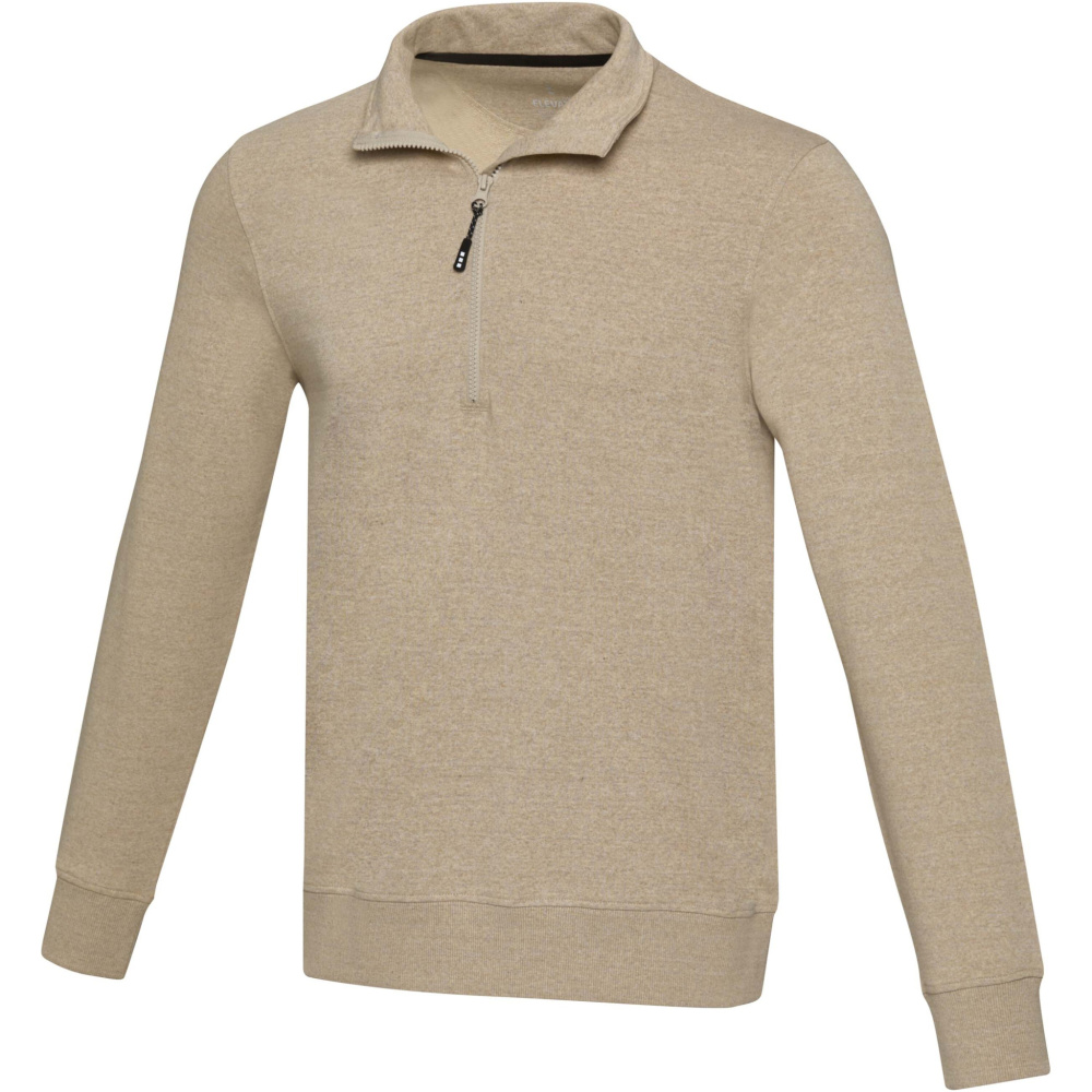Logo trade corporate gift photo of: Tin unisex Aware™ recycled quarter zip sweater