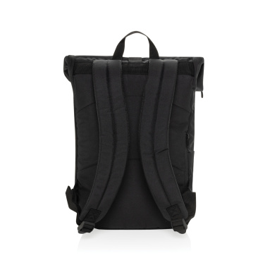 Logo trade corporate gifts image of: Swiss Peak Aware™ RPET Leonard 15.6 inch laptop backpack
