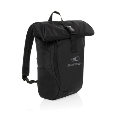 Logo trade promotional gift photo of: Swiss Peak Aware™ RPET Leonard 15.6 inch laptop backpack