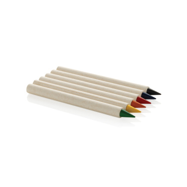 Logo trade promotional item photo of: Micki GRS infinity 6pc colouring pencil set