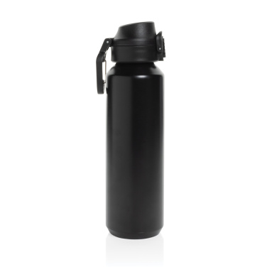 Logotrade promotional gift image of: Via RCS Re-steel lockable sport bottle 600ML