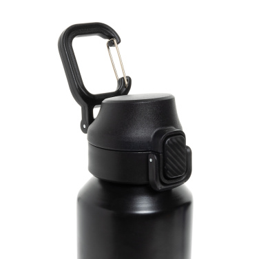 Logo trade business gifts image of: Via RCS Re-steel lockable sport bottle 600ML