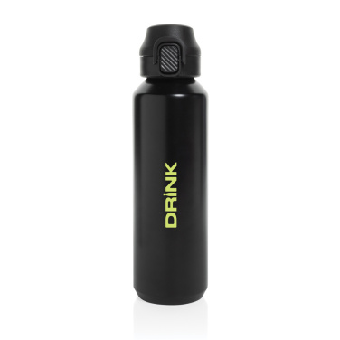 Logo trade promotional merchandise photo of: Via RCS Re-steel lockable sport bottle 600ML