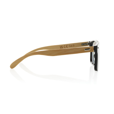 Logotrade business gift image of: Prism RCS recycled plastic sunglasses with bamboo frame