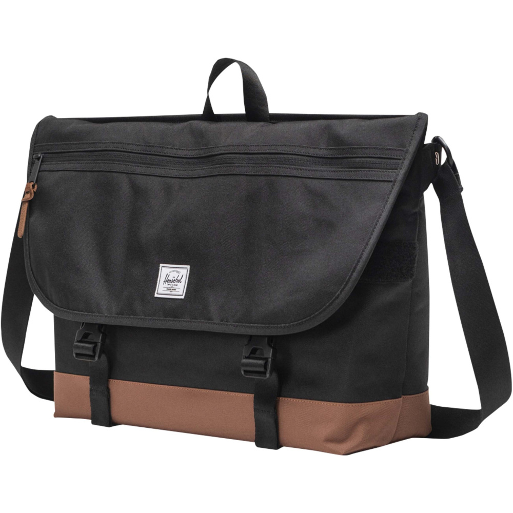 Logo trade promotional merchandise picture of: Herschel Cove recycled messenger bag 22.5L