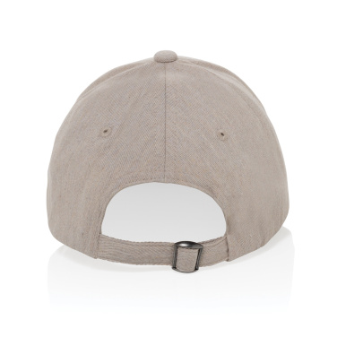 Logotrade business gift image of: Milo AWARE™ recycled heather 6 panel cap 200gr