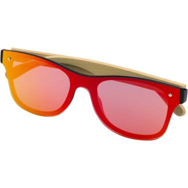 Logotrade promotional giveaway image of: Tan sunglasses with bamboo temples