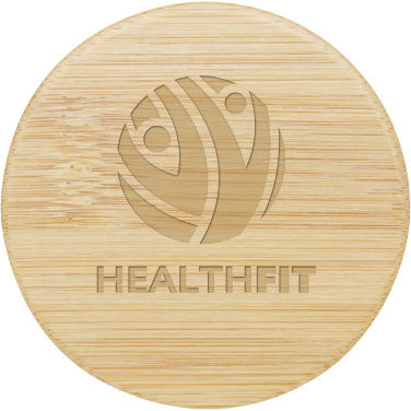 Logo trade promotional merchandise photo of: Lustre bamboo mirror