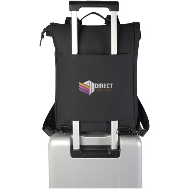 Logo trade promotional gift photo of: Turner 15.6" GRS recycled roll-top laptop backpack 12L