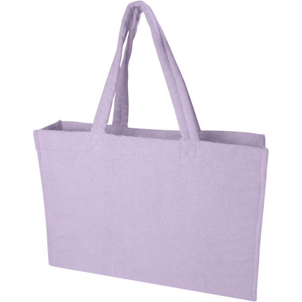 Logotrade promotional merchandise picture of: Siam GRS recycled terry beach tote bag 13L