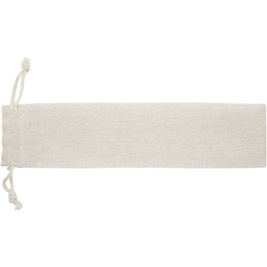 Logo trade advertising products picture of: Root 5-piece stainless steel and beech wood cutlery set