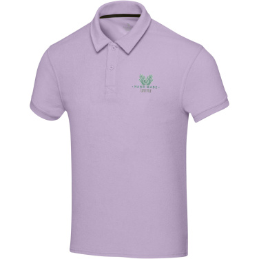 Logo trade promotional gift photo of: Akoya recycled terry unisex polo