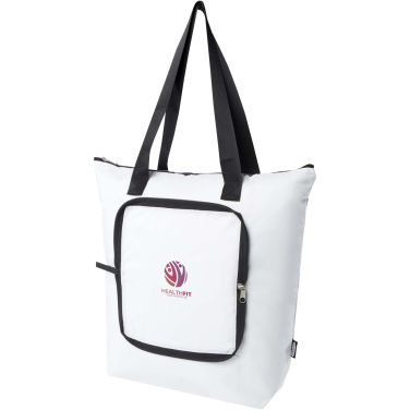 Logo trade promotional item photo of: EcoFold RPET foldable tote cooler bag 15L