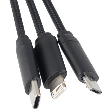 Logo trade corporate gifts image of: Big cable 4in1 with illuminated logo - i5w