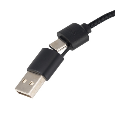 Logo trade promotional merchandise image of: Big cable 4in1 with illuminated logo - i5w