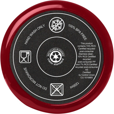 Logotrade promotional item picture of: Melbourne 1200 ml RCS certified insulated tumbler with straw