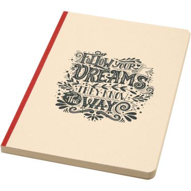 Logotrade promotional giveaway image of: Liliana A5 sugarcane and RPET soft cover notebook