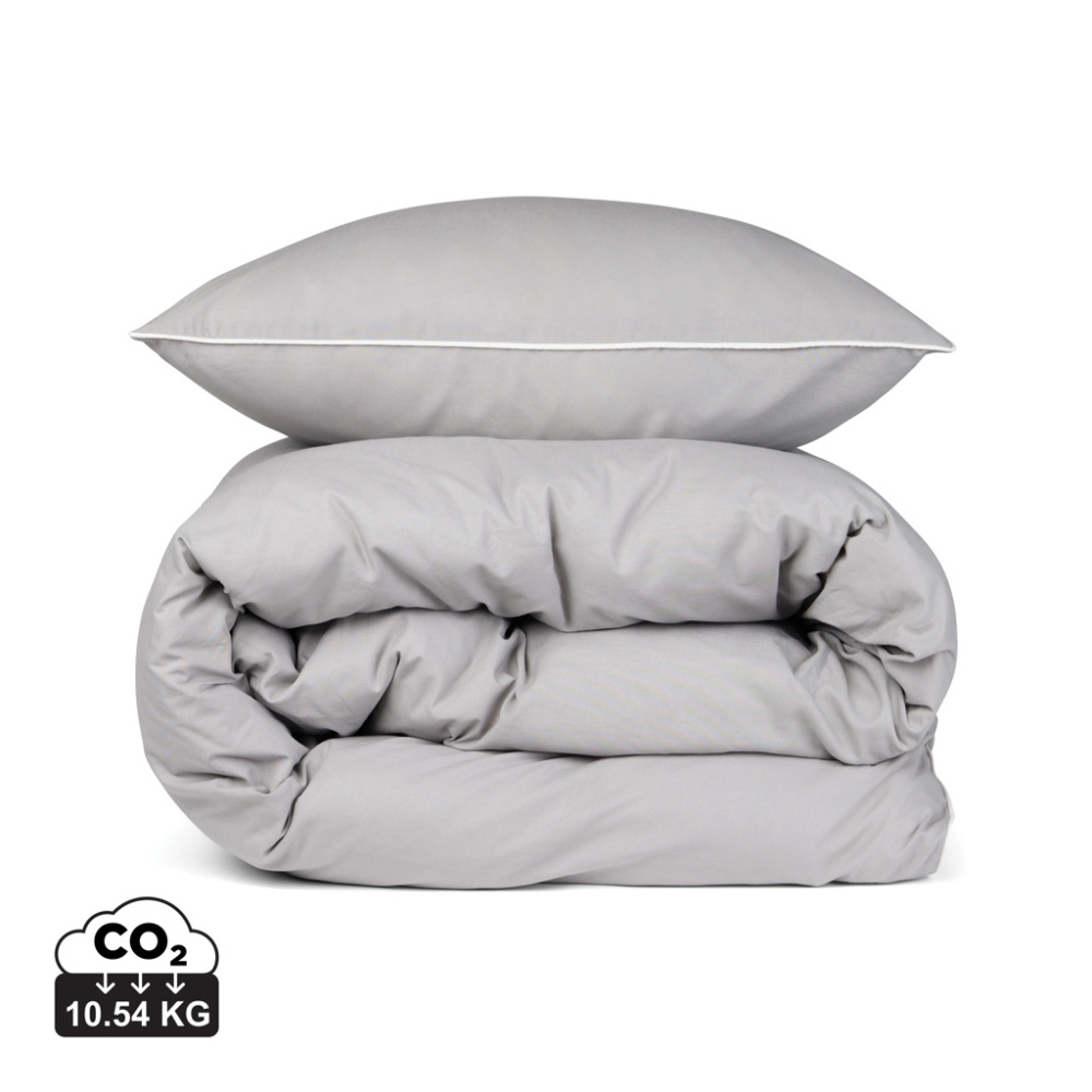 Logo trade promotional items image of: VINGA Marston OCS organic cotton bed linen, 4 pcs set