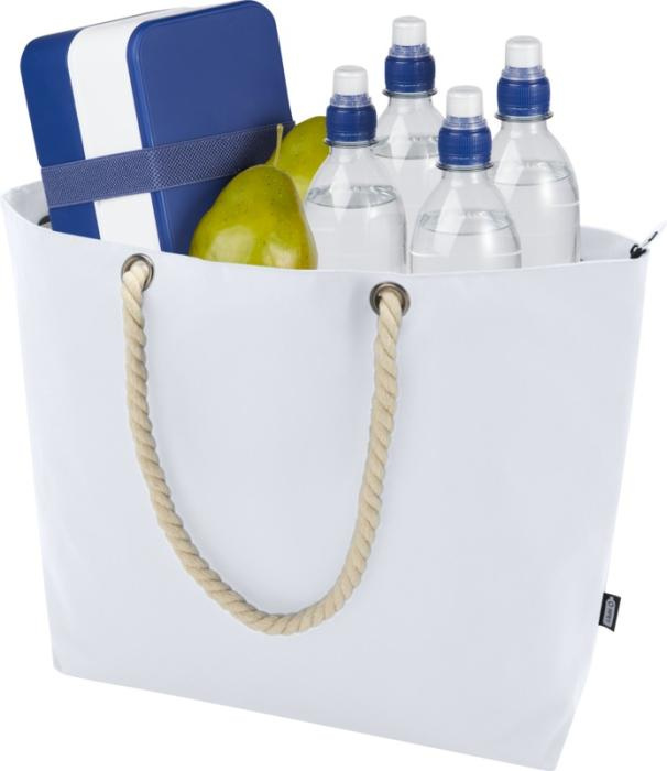 Logotrade promotional items photo of: Panama GRS recycled beach cooler tote bag with cord handles
