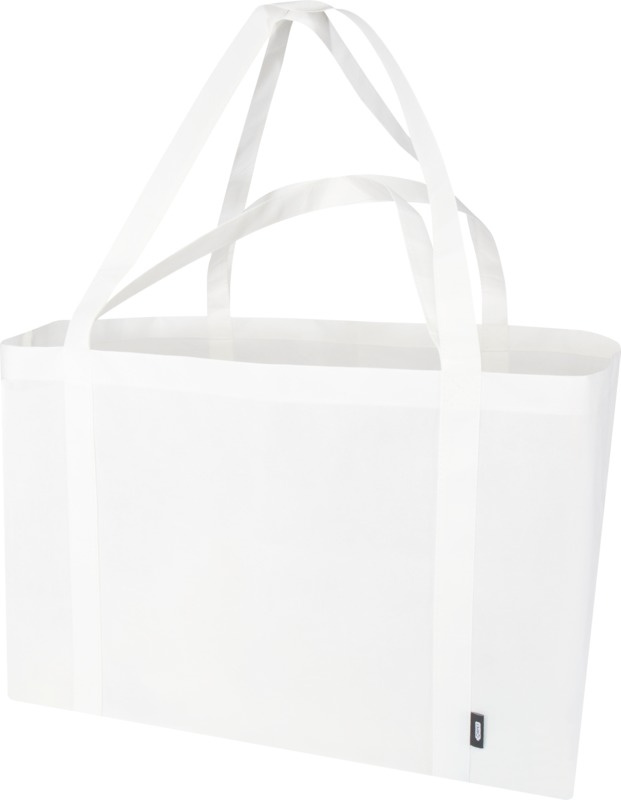 Logotrade promotional gift image of: Jumbo GRS recycled non-woven extra large tote bag 65L