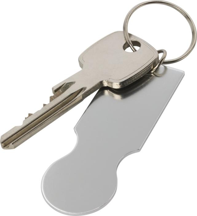 Logotrade promotional merchandise image of: Rhea shopping cart keyring