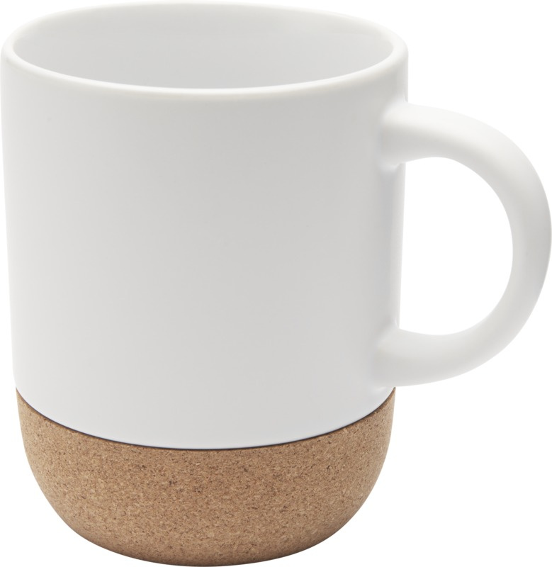 Logo trade promotional giveaways picture of: Billie 300 ml ceramic sublimation mug with cork details