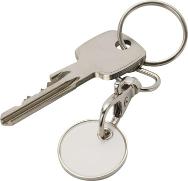 Logotrade business gift image of: Rory keyring with trolley coin