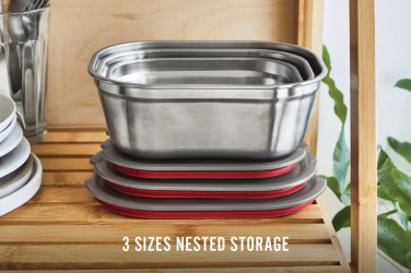 Logotrade promotional merchandise picture of: Black+Blum Mealprep Box 3pcs Set Small, Medium, Large