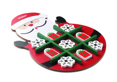 Logo trade promotional products image of: Christmas wooden tic tac toe