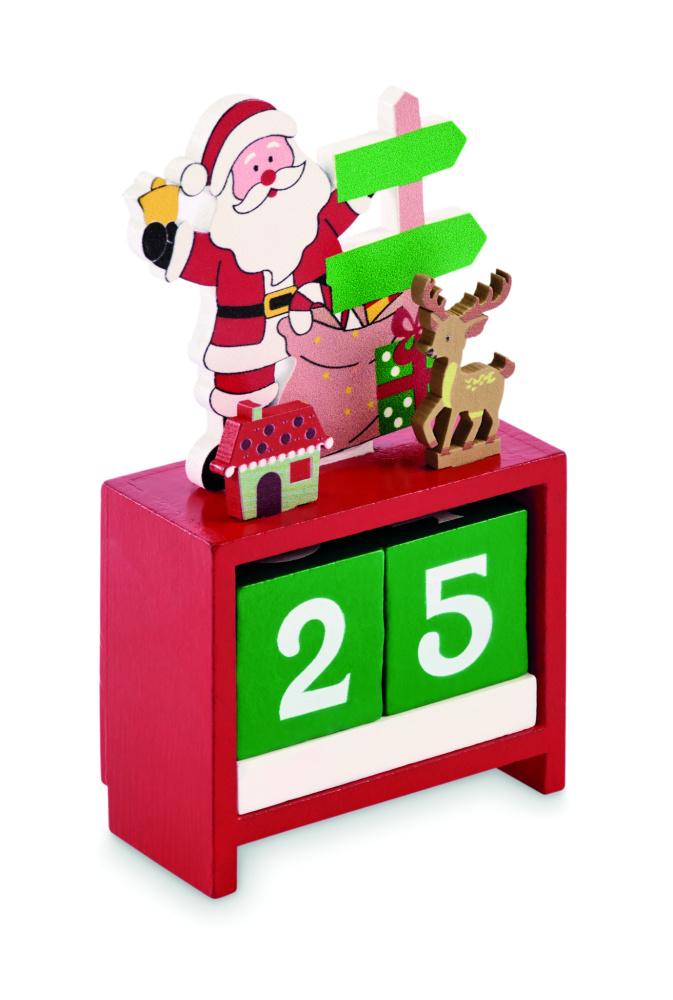 Logo trade promotional merchandise photo of: Christmas countdown calendar