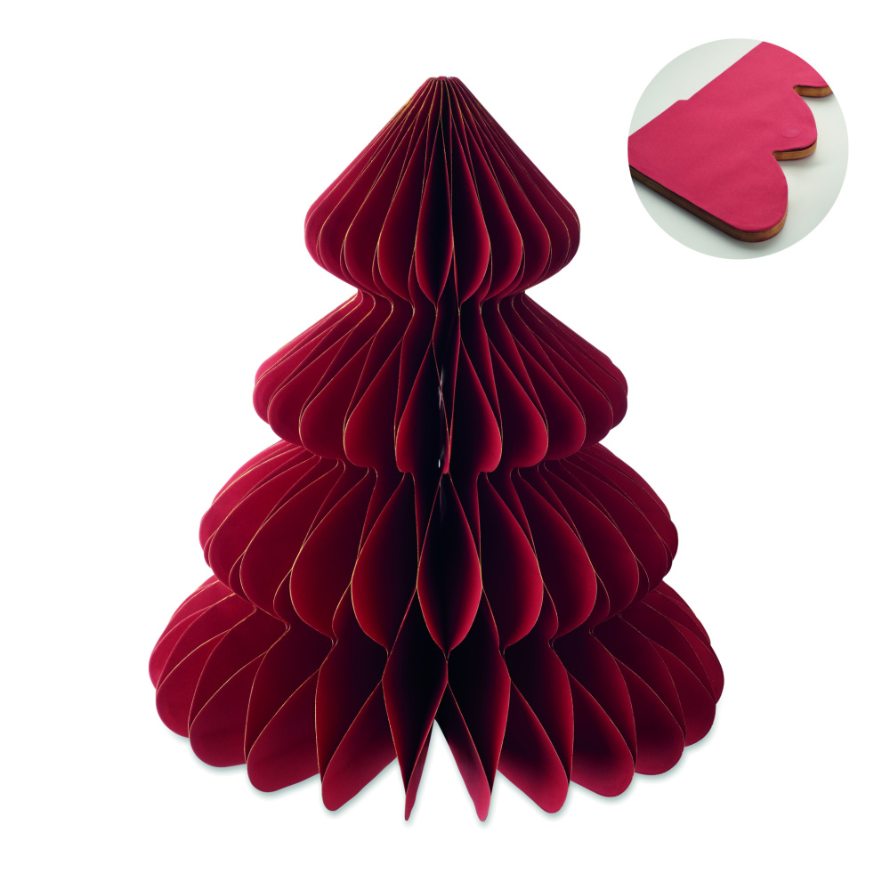Logo trade promotional merchandise image of: Paper Xmas tree decoration