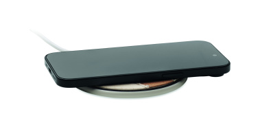 Logo trade corporate gifts picture of: Cork wireless charger 15W