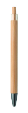 Logo trade promotional product photo of: Push button bamboo pen