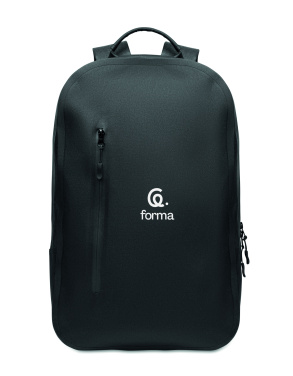 Logo trade business gifts image of: 300D RPET computer backpack