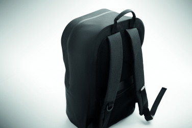 Logo trade business gifts image of: 300D RPET computer backpack