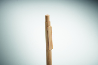 Logo trade promotional item photo of: Bamboo automatic ball pen