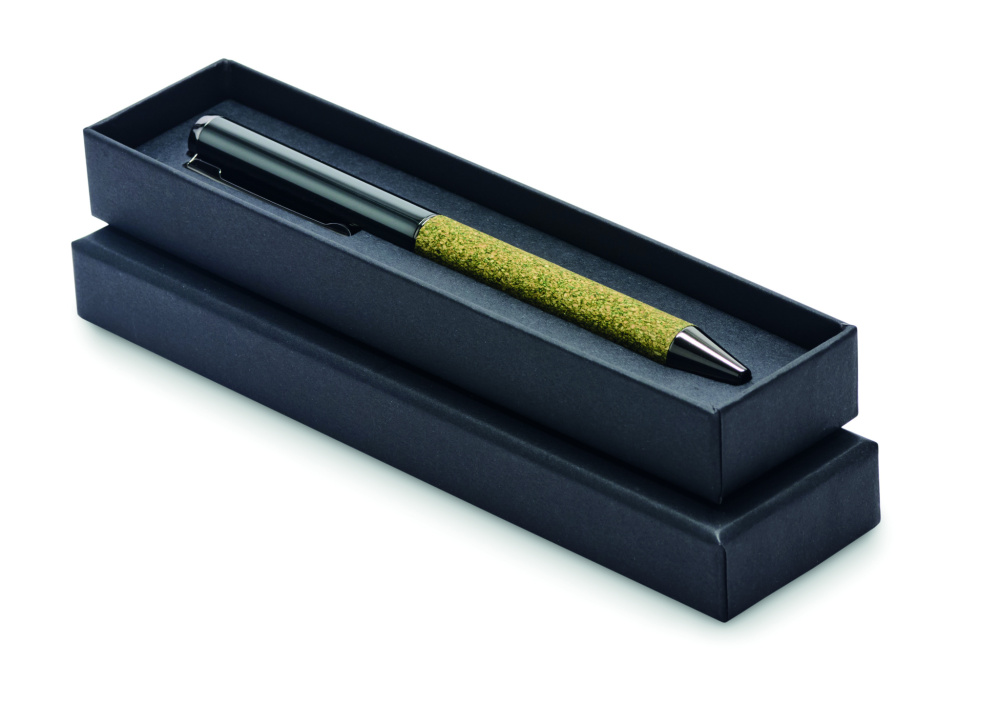 Logo trade corporate gifts image of: Twist metal ballpen in box