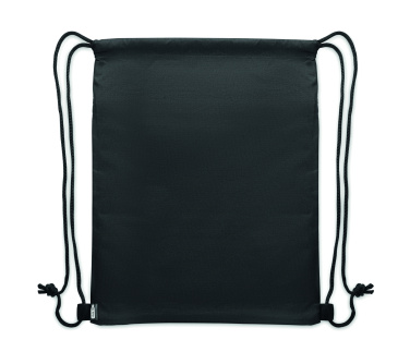 Logo trade promotional gift photo of: Drawstring bag in 600D RPET