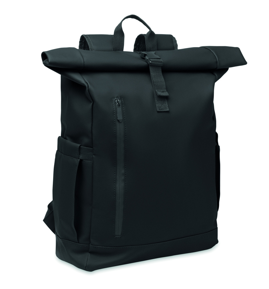 Logo trade promotional items picture of: Rolltop laptop rucksack 600D