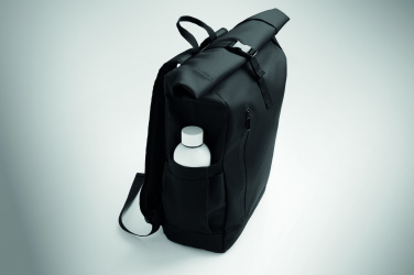 Logo trade promotional merchandise photo of: Rolltop laptop rucksack 600D