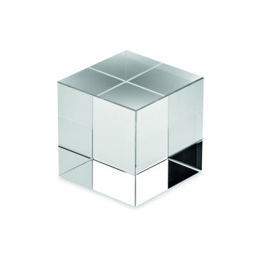 Logo trade promotional items image of: Glass cube award