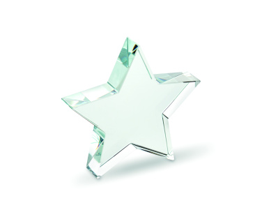 Logo trade promotional merchandise image of: Glass star award