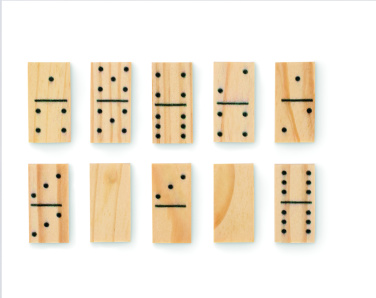 Logo trade promotional gifts image of: Domino and cards set