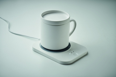 Logo trade promotional merchandise image of: Wireless charger mug warmer set