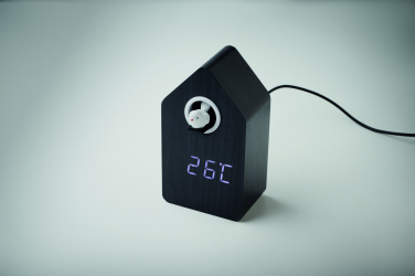 Logo trade promotional gift photo of: MDF cuckoo alarm clock