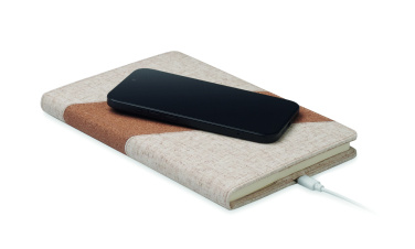 Logotrade business gifts photo of: A5 notebook with 15W charger